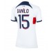 Paris Saint-Germain Danilo Pereira #15 Voetbalkleding Uitshirt Dames 2023-24 Korte Mouwen